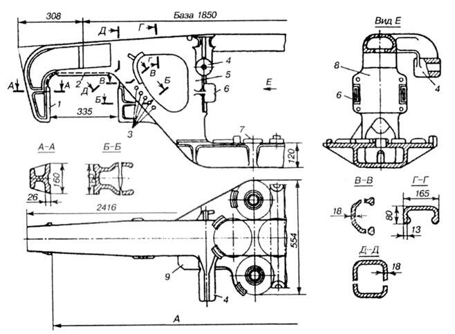 Боковая рама тележки 18-100