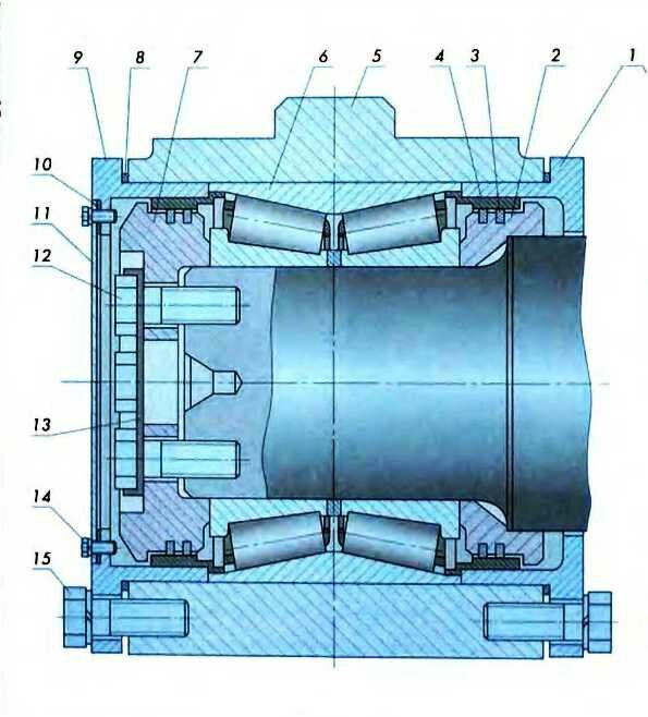 Букса с коническими подшипниками