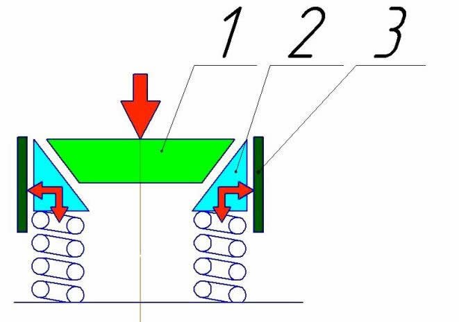 Клиновый гаситель колебаний