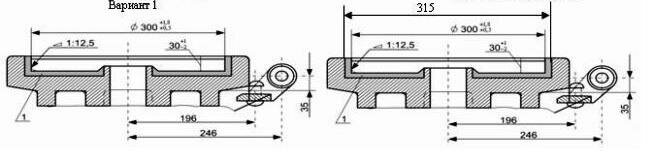 Подпятниковая чаша тележки 18-578